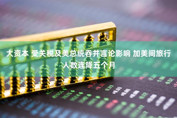 大资本 受关税及美总统吞并言论影响 加美间旅行人数连降五个月